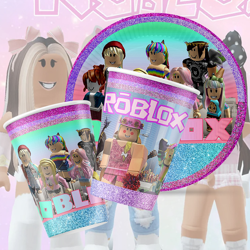 Party Games In Roblox - Gra Sandbox, Roblox, różowa tematyczna dekoracja