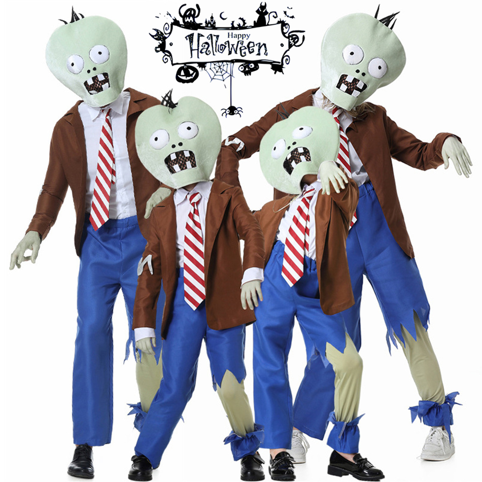 Zombie Party Games For Adults - Dziewczyny Chłopcy Halloween Cosplay Roślina Zombie