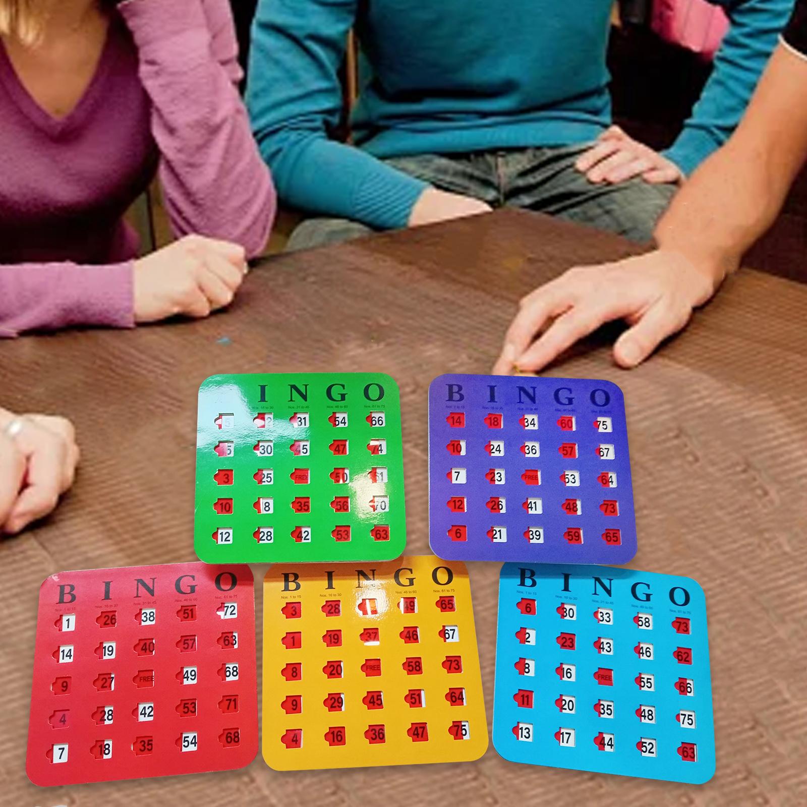 Party Games Group For Adults - 5 sztuk kart bingo z dużym