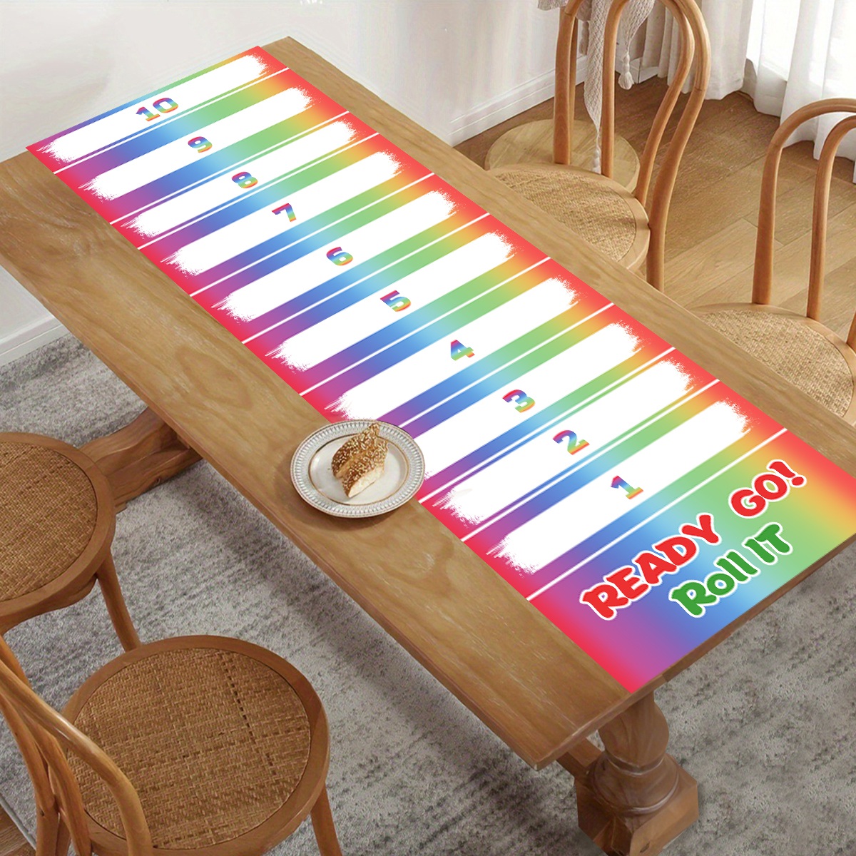 Party Games No Supplies - 1 szt. Tęczowa Gra w Zwalczanie
