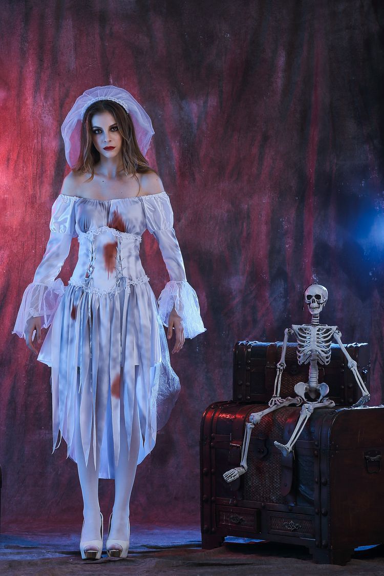 Halloweenowa panna młoda stras – Zombie Party Games For Adults recenzja i cena