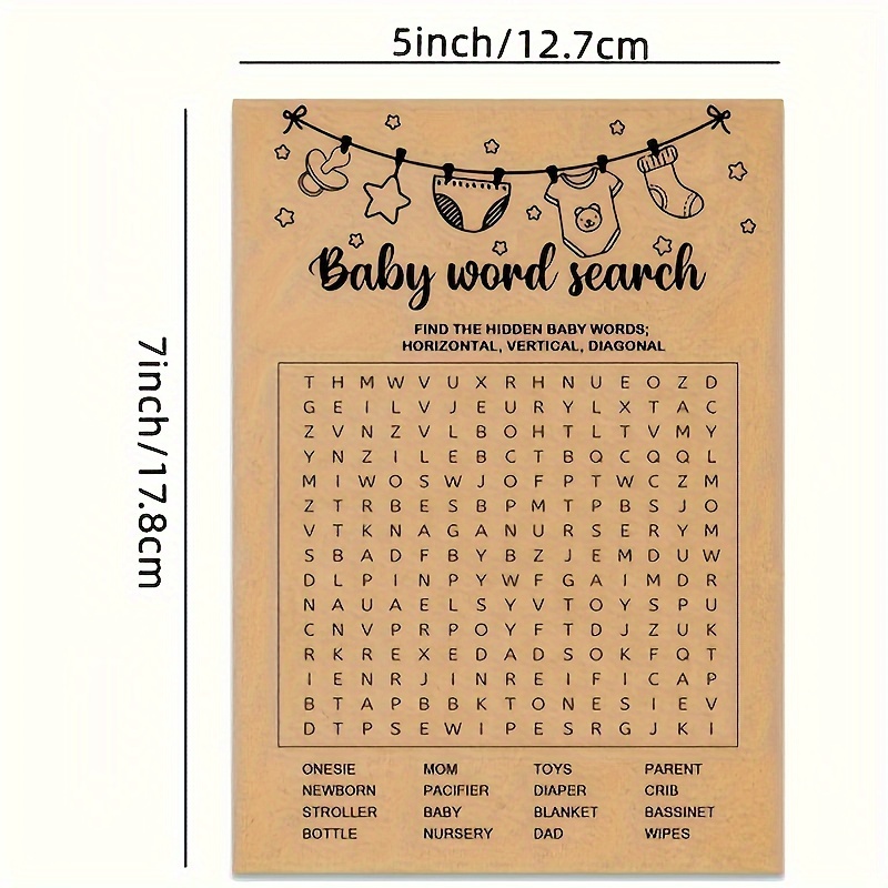 Gra Baby Shower, karty do gry  – Party Games No Supplies recenzja i cena
