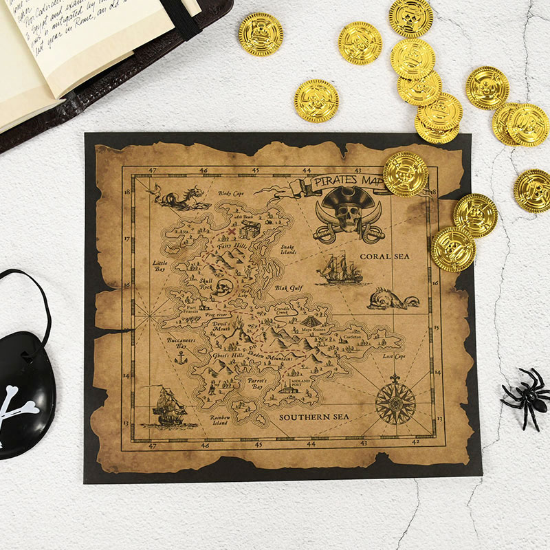 Mapa poszukiwań skarbów pirató – Party Games No Supplies recenzja i cena