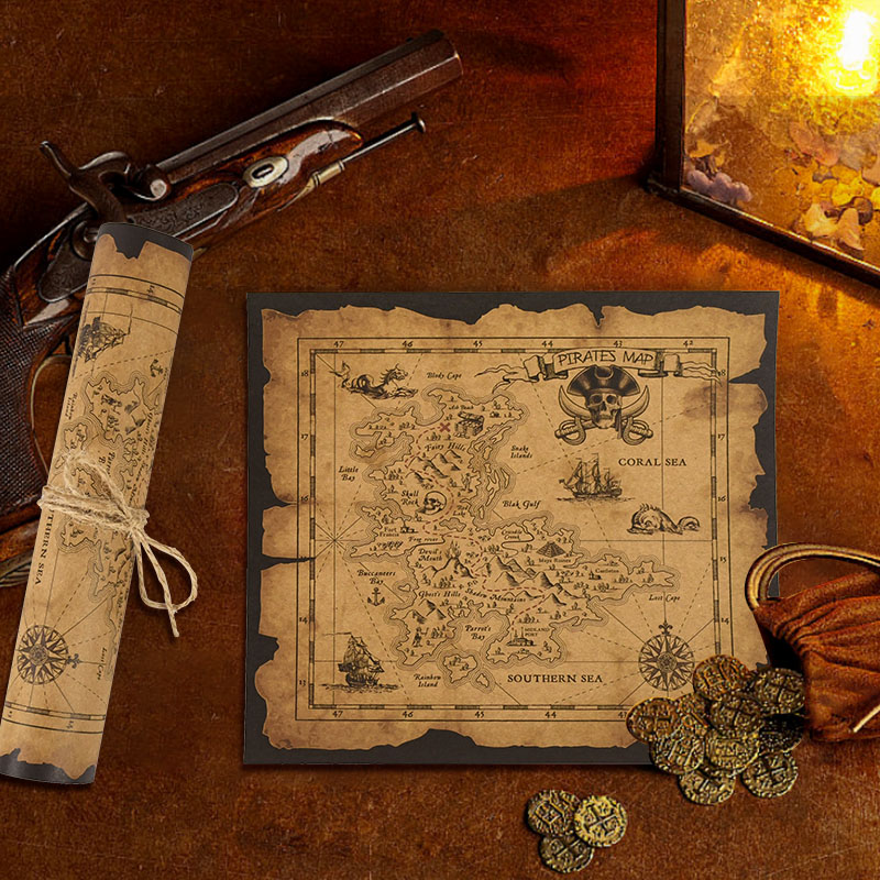 Mapa poszukiwań skarbów pirató – Party Games No Supplies recenzja i cena